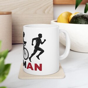 Cup Ironman Graphic Mug | Swim Bike Run Ceramic Coffee Cup image 7