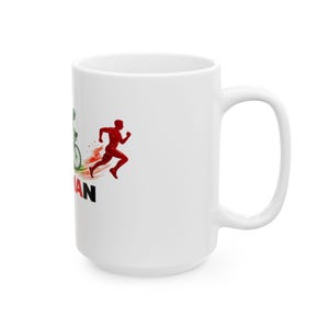 Triathlon Silhouette IRONMAN Mug | Ceramic Coffee Cup image 6