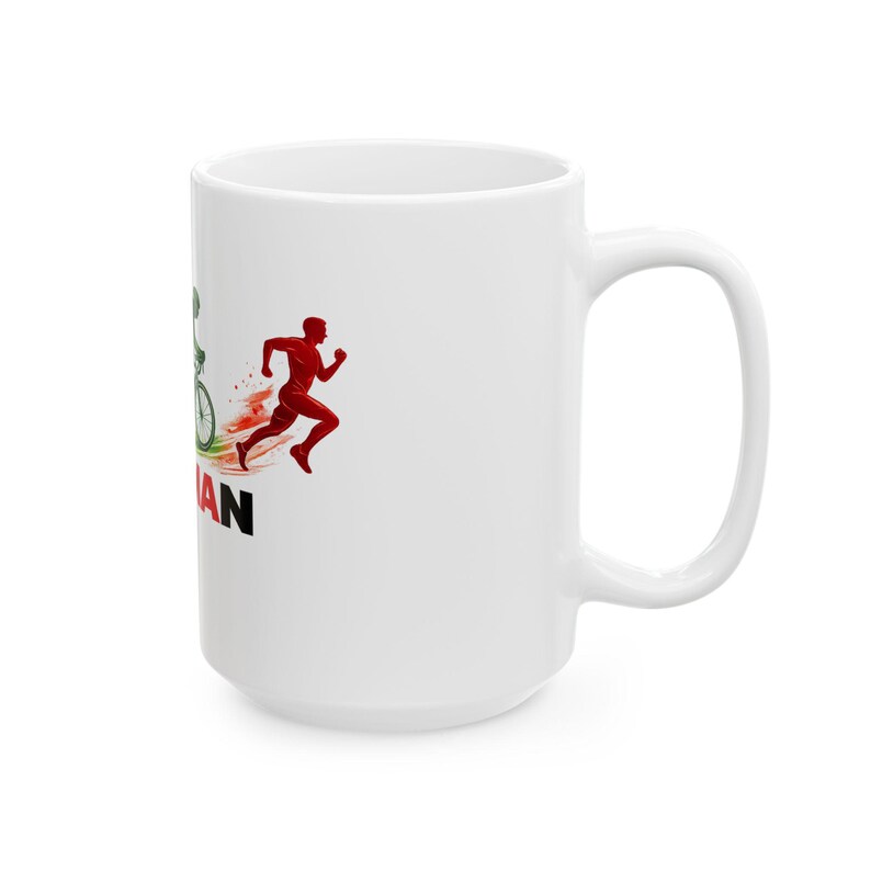 Triathlon Silhouette IRONMAN Mug | Ceramic Coffee Cup image 6