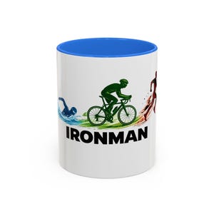 Taza de cerámica con diseño del triatlón Ironman imagen 7