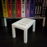Box Bookshelf Risers Shelf Riser for Displaying Two Rows of Books on a Single Shelf ...