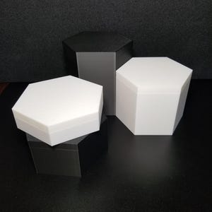 Soporte de plataforma hexagonal individual - 3,5" de ancho