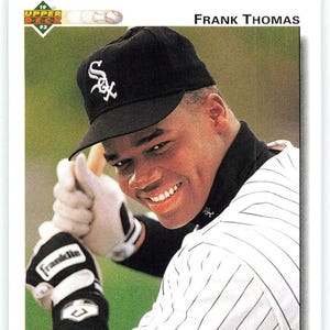 Lote com 20 cards de beisebol do Frank Thomas Chicago White Sox (NM) sem duplicatas