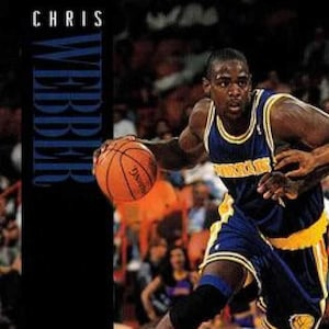 Tarjeta coleccionable oficial de la NBA de los Golden State Warriors de Skybox Premium Basketball n.° 57 de Chris Webber (1994-95)