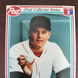 1990 Post First Collector Series #2 Roger Clemens Boston Red Sox Baseball Card (NM)