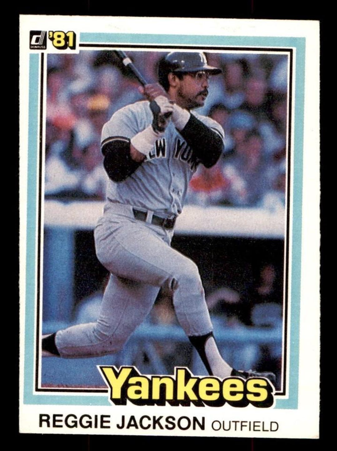 1981 Donruss #348 Reggie Jackson New York Yankees Baseball Card