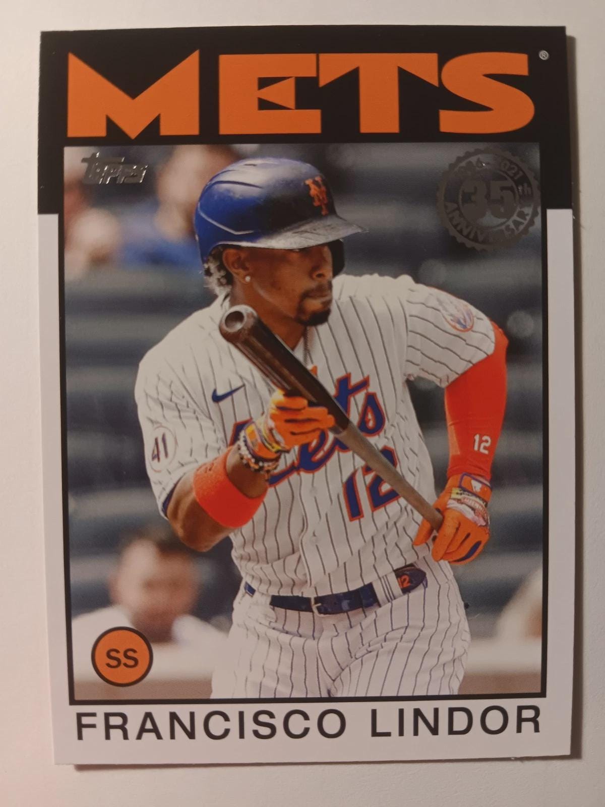 2021 Topps #86B-37 35th Anniversary 1986T Design Francisco Lindor New York  Mets Baseball Card [NM] - Etsy