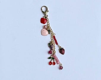 Feelin’ Fruity Keychain, Purse Charm, Bag Accessory
