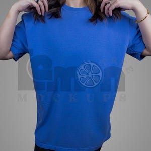 Periwinkle Comfort Colors Mockup, CC1717 Mockup Periwinkle, Simple Model Comfort Colors Mockup, Comfort Colors Periwinkle, POD Mockup CC1717