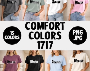 Comfort Colors 1717 Mockup Bundle, CC1717 T-Shirt Mockup