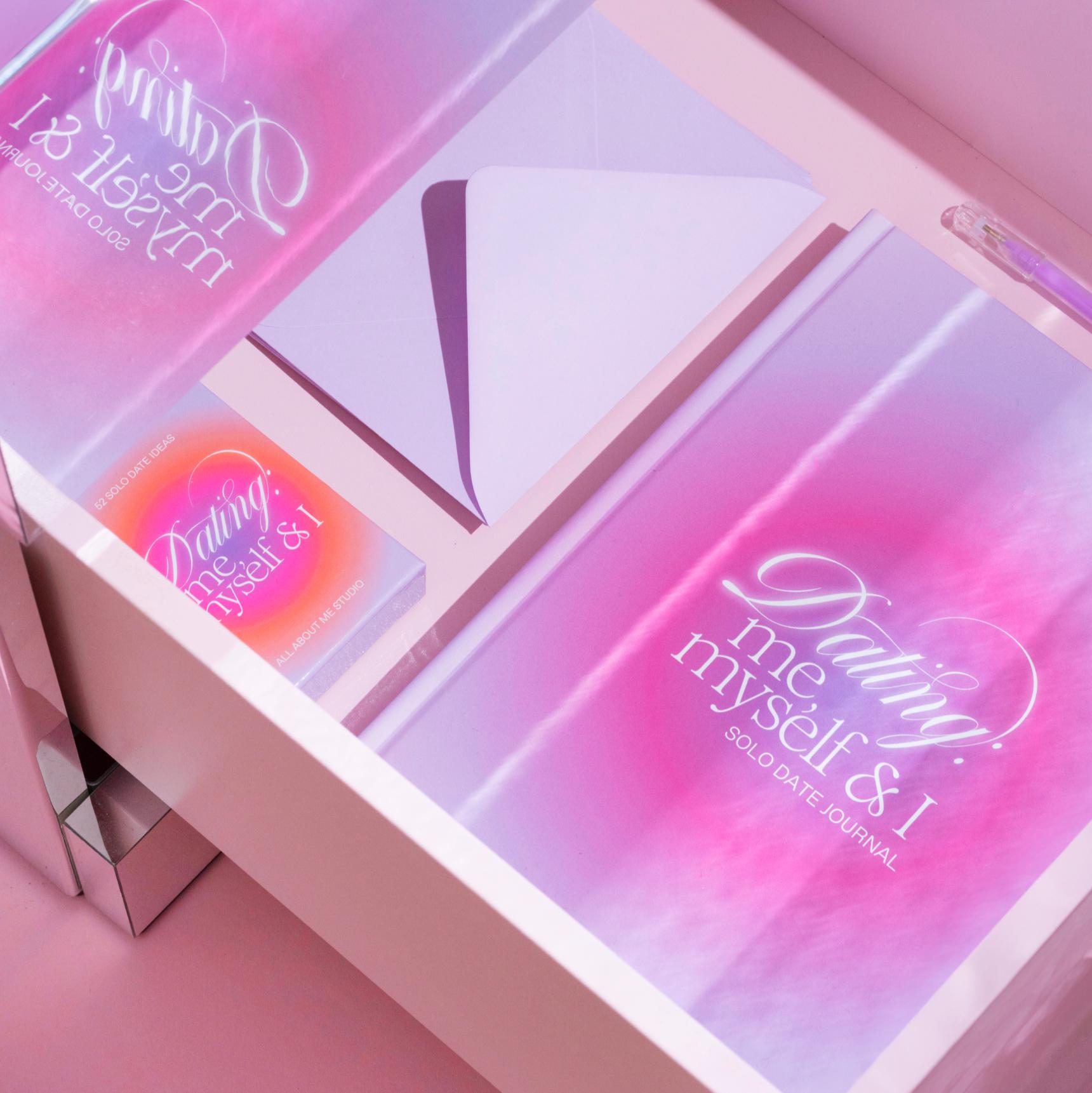 Solo Date Kit Solo Date Cards Journal Etsy