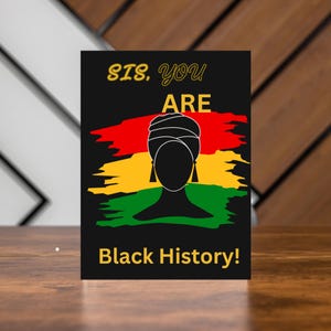Black HERstory Collection | Empowerment Card | Encouragement for Black Women | Uplifting | Celebrate Black History Month Unique Blank Cards
