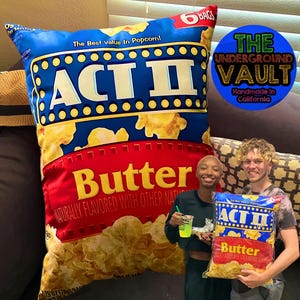 Premium Quality Act II Butter Popcorn Doritos Flamin Hot 24x18 Inch Pillow CANDY Cereal Chips LAYS Decorative Pillow 2FT Tall Cheetos Takis