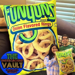 Premium Quality Funyuns Onion Rings 24x18 Inch Pillow CANDY Cereal Chips LAYS Decorative Pillow 2FT TALL! Flamin Hot Cheetos Takis Doritos