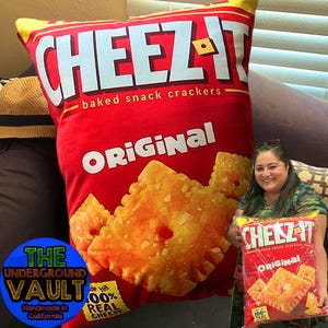 Premium Quality Cheezit Doritos Flamin Hot Flamin Hot 24x18 Inch Pillow CANDY Cereal Chips LAYS Decorative Pillow 2FT TALL Cheetos Takis