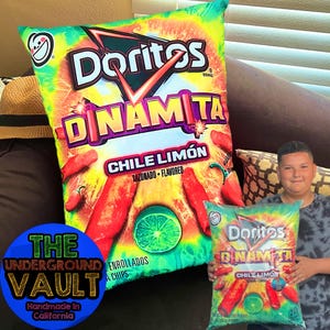 Premium Quality Doritos Dinamita Sticke Flamin Hot 24x18 Inch Pillow CANDY Cereal Chips LAYS Decorative Pillow 2FT TALL  Cheetos Takis