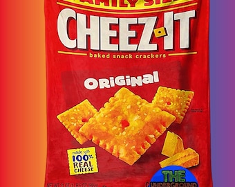 Brand New 50x60 Inch Cheezit Cheese Cracker Soft Plush Throw Blanket