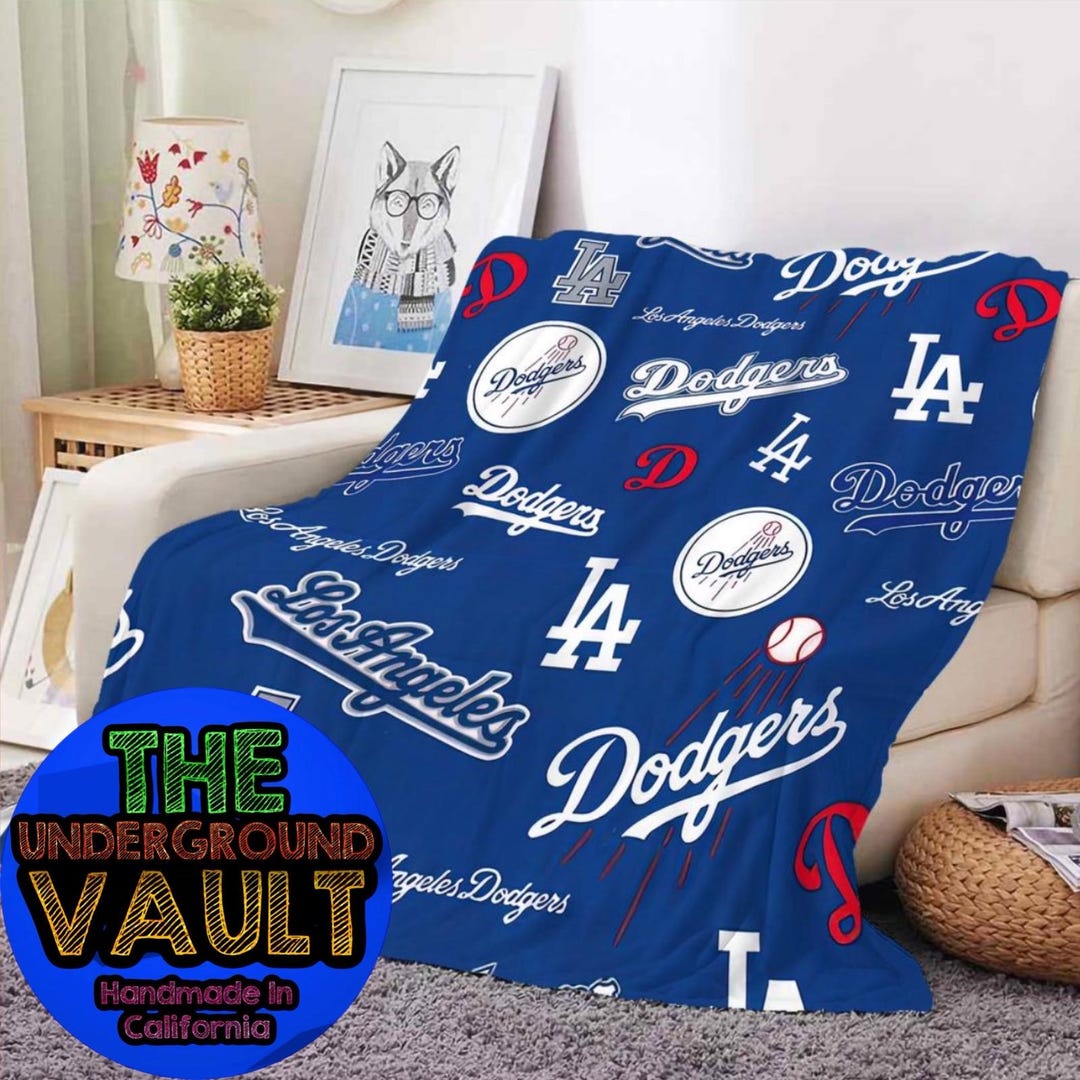 Logo Brands Los Angeles Dodgers 50" X 60" Luxe Dreams Throw - Macy's