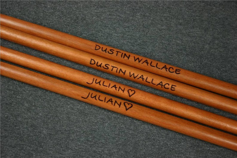 Handmade Custom Drumsticks Personalized Drum Sticks Pair Hard Etsy