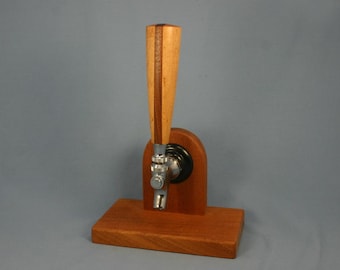 Wood Beer Tap Handle - Rock Maple and Black Walnut - 5.5 inches tall