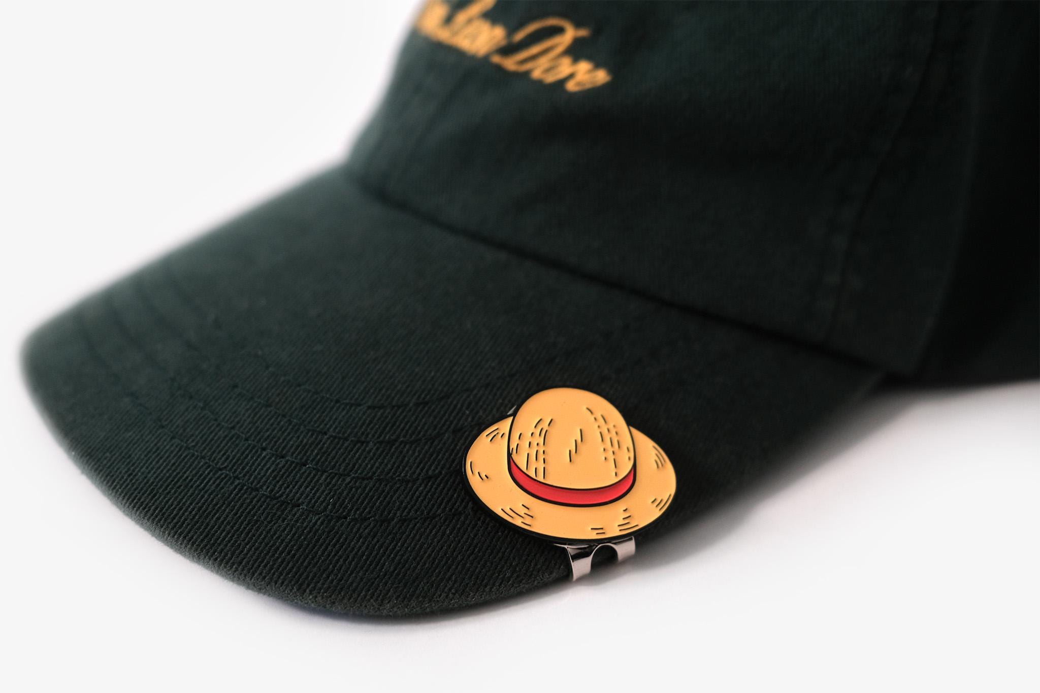 Straw Hat Golf Ball Marker (magnetic Hat Clip Included) - Etsy