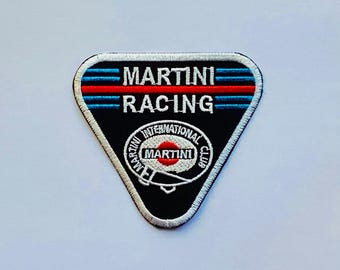 Martini racing world rally championship motor sport car badge iron sew on patch