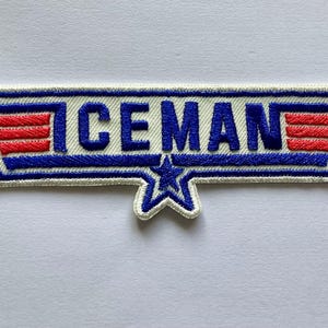 Iceman Top gun us navy air force badge iron sew on patch