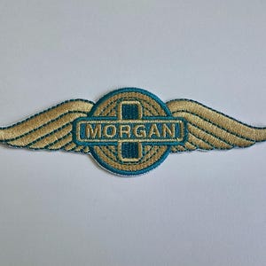 Morgan Super 3 klassieke Britse sportwagen plus 4 6 badge opstrijkbare patch