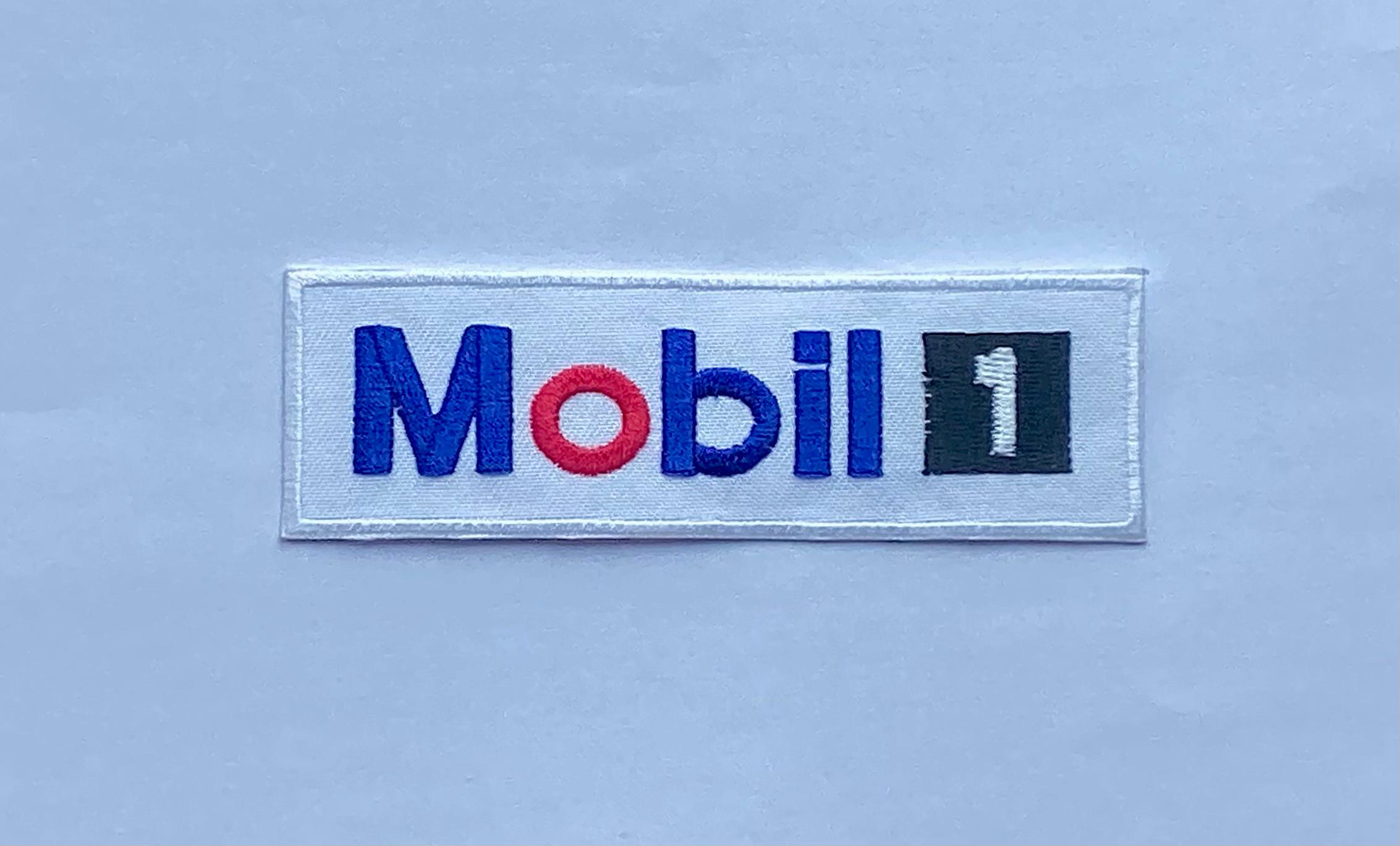 Mobil Patch Mobil 1 Racing Oils Logo Oil Gas Gasoline Motor Car Badge Iron Sew on ...