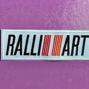 Ralliart WRC world Rally Championship motor racing car badge iron sew on patch