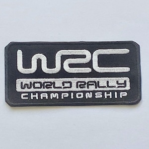 WRC world rally championship motor racing sports car badge iron sew on patch