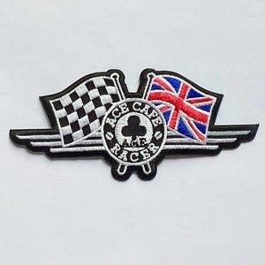 Cafe Racer London Vintage britische Flagge Biker AJS BSA Abzeichen Aufnäher zum Aufnähen