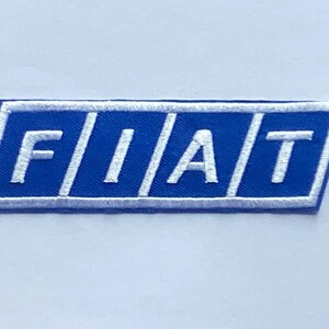 Fiat logo classic 500 124 spider Abart sport car badge iron sew on patch