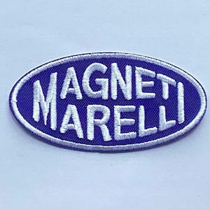Parche termoadhesivo para planchar con el logotipo de Magneti Marelli, insignia de coche deportivo de F1
