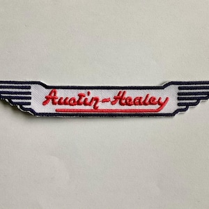 Austin Healey 3000 wings classic British car badge iron sew on patch