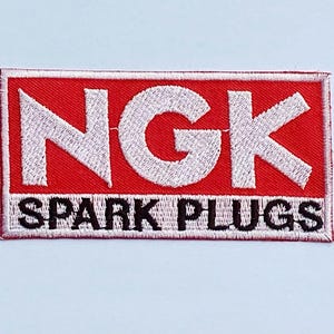 Parche termoadhesivo para bujías NGK, para coches de carreras, motos y deportes.
