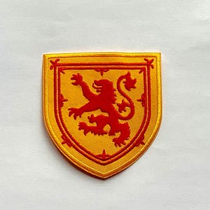 Schottischer zügelloser Löwe Royal Standard von Schottland Flagge Wappen Abzeichen Eisen Aufnäher