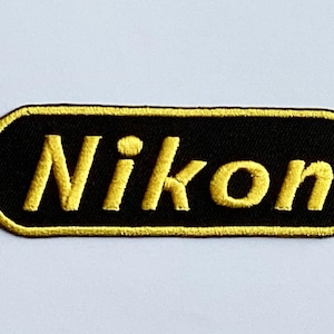 Nikon camera photo photography digital art badge iron sew on patch