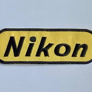 Nikon kamera foto fotografi digital konst emblem stryk-sy-på-lapp