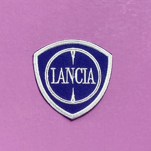 Lancia WRC world rally championship motor racing sports car badge iron sew on patch