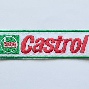 Naszywka z logo Castrol na olej napędowy, benzynę, wyścigi samochodowe, samochód sportowy