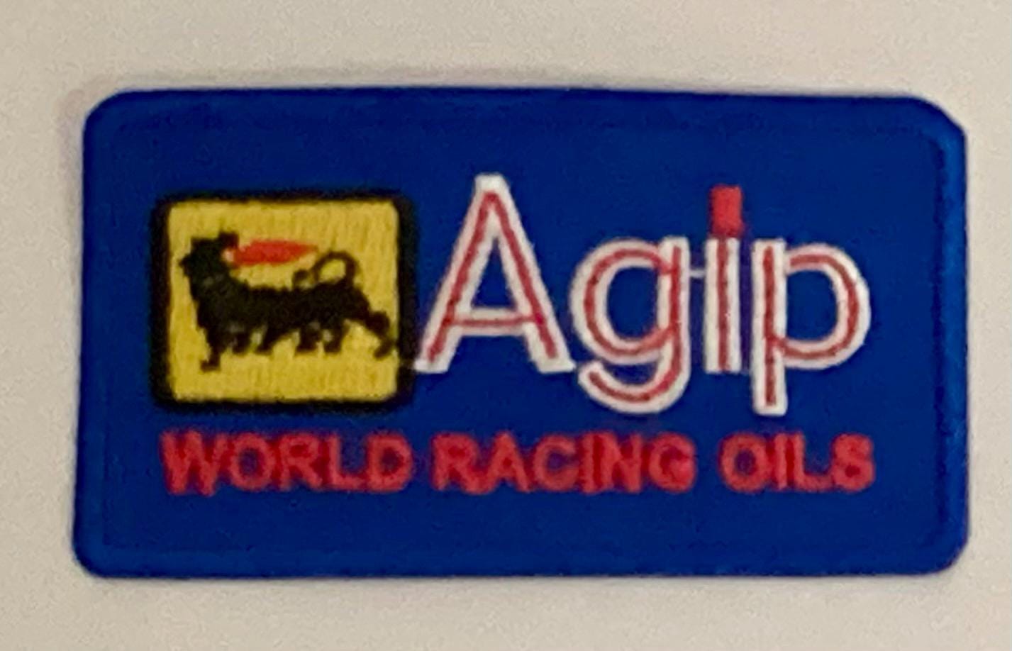 Agip Racing Oils Logo Oil Gas Gasoline Eni Motor Car Bike Badge Iron ...