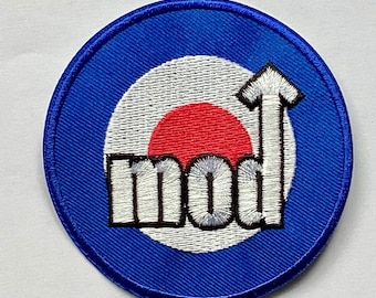 Mod RAf target flag Vespa scooter lambretta mods iron sew on patch