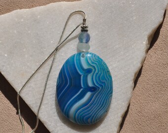 【6/26迄出品】アーティザンクチュール　オパール K14 14.5号 Rock Pendant, Onyx Agate Necklace, Striped Blue Stone