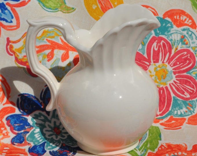 Vintage Napco National Potteries Pitcher Creamer 5" Tall C-4738 Ceramic Free Ship