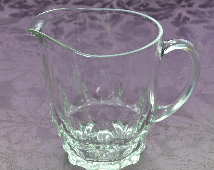 Vintage Hazel-Atlas Pitcher Classic Thumbprint Jug Reflection 7" Tall Free Ship