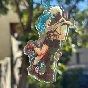 Timebomb Keychain | Ekko & Jinx 4&quot; Colored Acrylic Charm | Arcane Concept Art Book Outfits