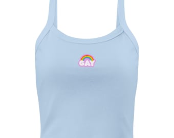LGBTQ+ Gay Pride Rainbow Cute Tank Top - Pride Apparel, Colorful LGBTQ+ Fashion, Rainbow Shirt, Inclusive Tank, Pride Gift for All