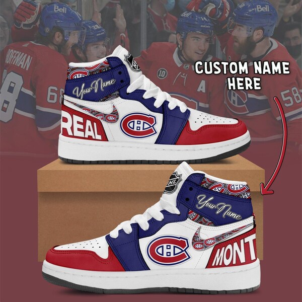 Personalized Montreal Canadiens Fan Unofficial Running Shoes, Sneakers, Trainers Unisex