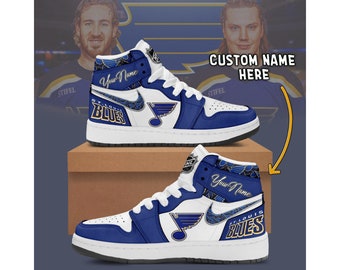 Gepersonaliseerde St. Louis Blues Fan onofficiële hardloopschoenen, sneakers, trainers Unisex